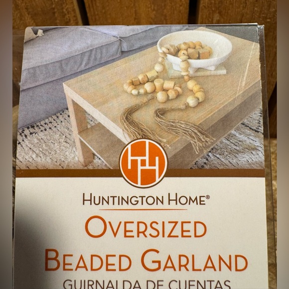 NIB Huntington Home Oversized Beaded Garland 115” Long - Picture 2 of 4
